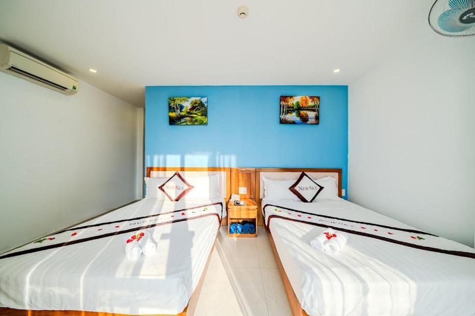 New Sky Hotel Da Nang Bagian luar foto